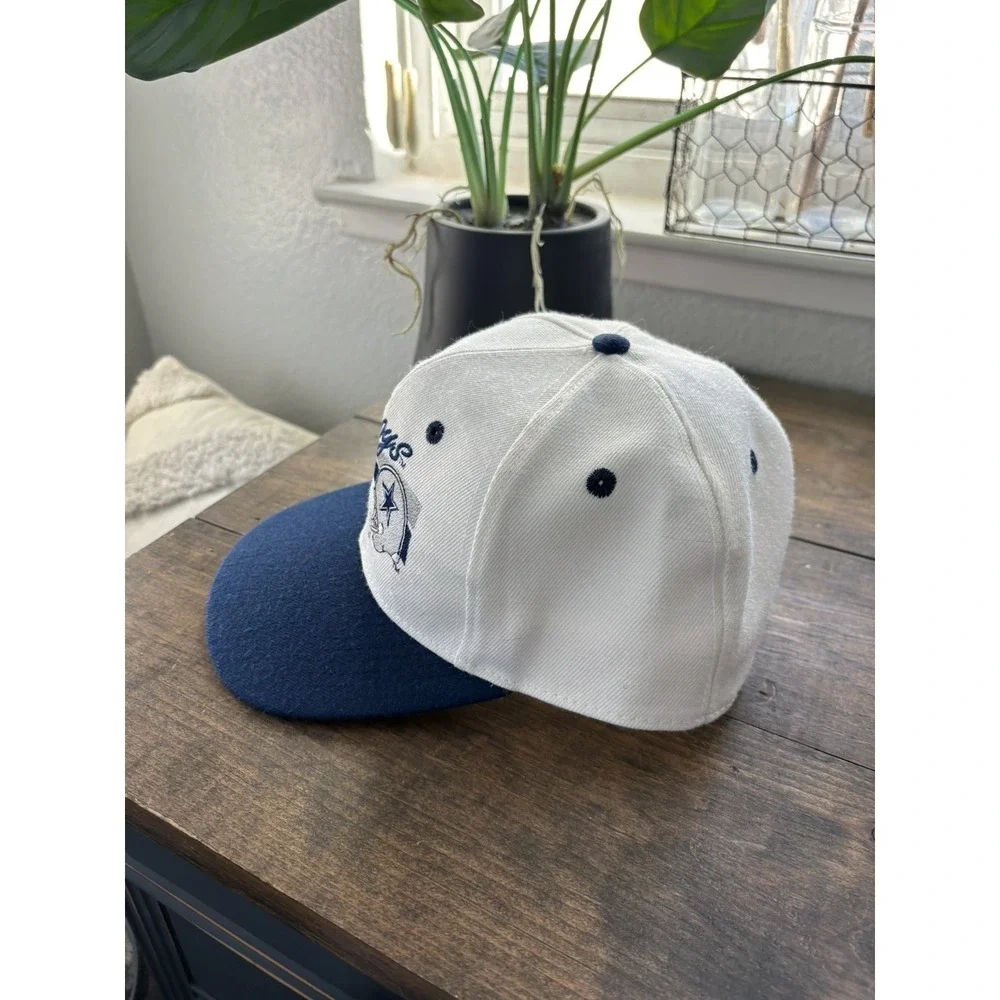 Vintage 1990s Dallas Cowboys Hat Cap ANNCO Script Fitted Size 7 Brand New
